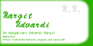 margit udvardi business card